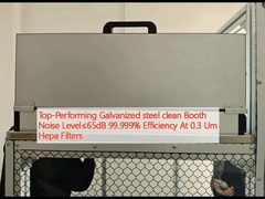 En yüksek performanslı Galvanizli çelik temiz Booth Gürültü Seviyesi≤65dB 99.999% Verimlilik 0.3 Um Hepa Filtre