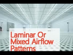 Laminer veya Karışık Hava Akışı Şekilleri H14/H13 Hepa Filtreli Modüler Temiz Oda Orta Rüzgar Hızı 0.3-0.5m/s