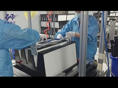 Galvanizli çelik çerçeve V banka HEPA Filtresi, 0.3um HEPA Pleiated Air Filter H13 Yüksek toz kapasitesi
