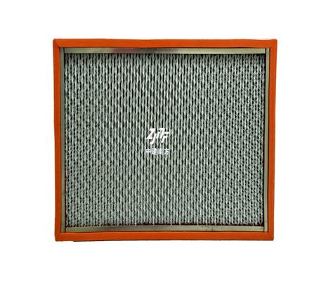 Endüstri Fabrikası Yarım iletken H14 H13 250°C Cam Elyaf HEPA Filtresi, Yüksek Sıcaklığa Dirençli HEPA Hava Filtresi Paneli