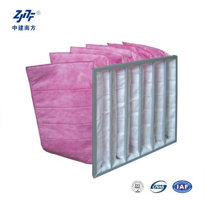 Farmasötik Hastane Hava Cep Filtresi Torbası 1um HVAC Havalandırma Sistemi için