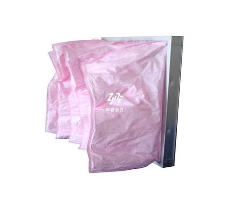 Fabrika Yıkanabilir Cep Hava Filtresi Sarı Mavi Pembe F7 F8 F9 Endüstriyel