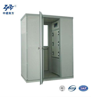 110V 220V SUS304 Paslanmaz Çelik Düşük Gürültülü Temiz Oda Hava Duş Kabineti, 12 nozel 99.99% Paslanmaz Çelik Hava Duş Odası