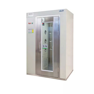 Güçlü 3 fanlı hava duşu LED ekranlı rulo panjurlu temiz oda ve hızlı hava hızı 22-25 M/s