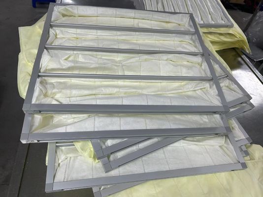 Merkezi Klima için Yüksek Toz Tutma Kapasiteli Özel Boyutlu Torba Filtre