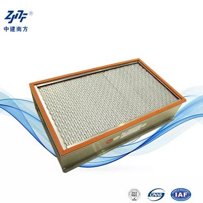 Paslanmaz Çelik Endüstriyel HEPA Filtresi HVAC için Yüksek Sıcaklığa Sabit