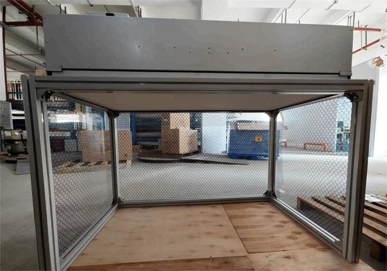 Dikey Sınıf 100 HEPA H14 FFU Birimi Laminer Temizlik Benchi Çift Voltaj Gücü ve Hava Hızlı Alüminyum Çerçeve