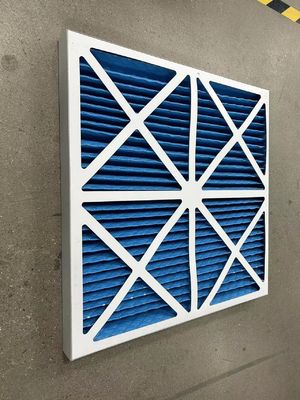 Endüstri G3 G4 Dörtgen Şekilli Hava Temizleyicisi İçin Galvanizli Çelik Panel Ön Filtre Kimyasal ve Nem Direnci