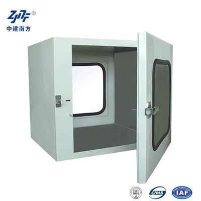 Alüminyum ve paslanmaz çelik temiz oda geçiş kutusu UV ışığı ve elektronik kilitleme sistemi ile