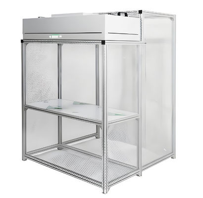 Kolay monte edilebilir operasyonel esneklik ve alan verimliliği Mini Temiz Bench Düzenlenebilir hava akışı kontrolleri ile Temiz Çevre Booth