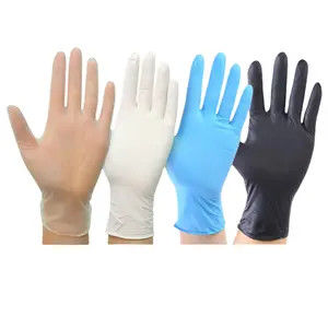 Biyofarmasötikler Temiz oda tek kullanımlık eldivenler Sınıf 100 / Sınıf 1000 / Sınıf 10000 Nitril Eldivenler