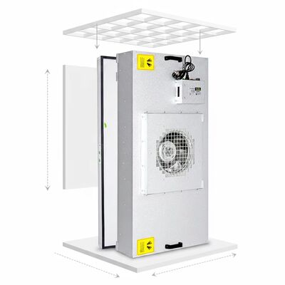quality Yüksek verimlilik 99.99% HEPA Fan Filtre Birimi SUS304 Paslanmaz Çelik ve Üç Hızlı Kontrol factory