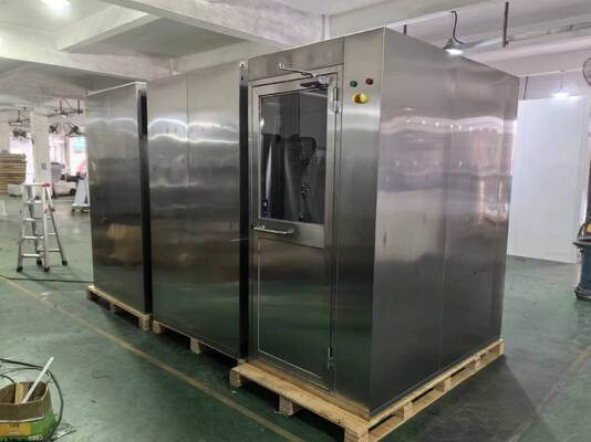 quality SUS304 Paslanmaz Çelik Temiz Oda Hava Duşu %99.99 filtre verimliliği ve 22-25 M/s Hava Hızı ile factory
